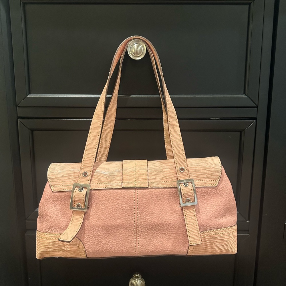 Maxx New York Pink Shoulder Bag with Buckle Detail - Picture 3 of 8